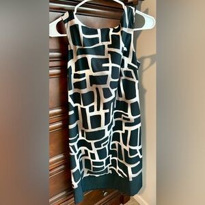 AB Studio Elegant Black and White Dress